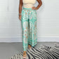 🔥Hot Sale 50% OFF✨Women’s Stylish Printed Satin Wide-Leg Pants