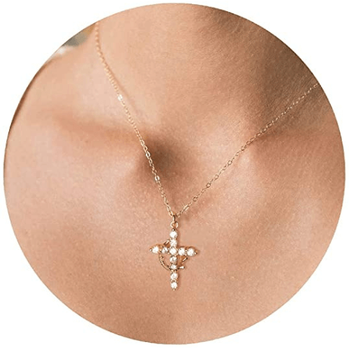 🔥49% OFF🔥2024 New Crown with Cross Pendant Necklace