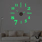 DIY Modern Punch Free Wall Clock