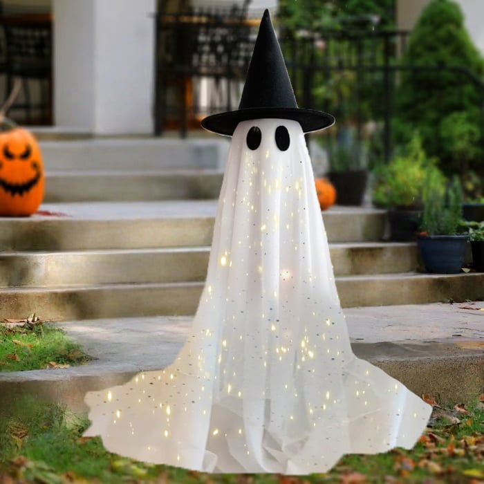 🔥2025 New Flash Upgrade 🌠 - 65" Giant Glittering Ghost 👻✨