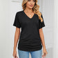 💕Hot Promotion- UP TO 49% OFF🌷V-Neck Solid Color Loose Ladies Tops