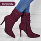 💥Fabric material upgrade-Women's Pointed Toe High Heel Short Boots