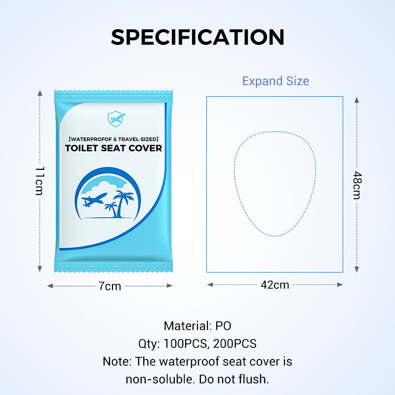 🎁2025 Hot Sale🎁- 49% OFF💥 Disposable Plastic Toilet Seat Cover - No Worry Of Public Toilet Anymore👋