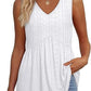 💖LAST DAY SALE 50% OFF✨Women Dressy Sleeveless V Neck Babydoll Tank Tops