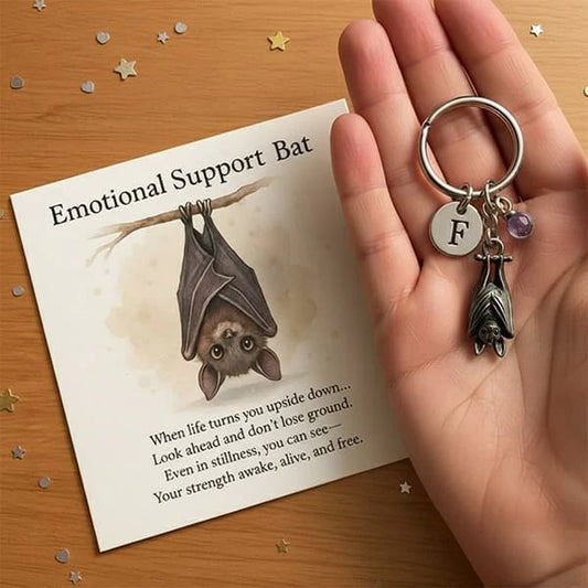 🎅Christmas Gift Idea 🎁🦇Emotional Support Bat Inspirational Keychain