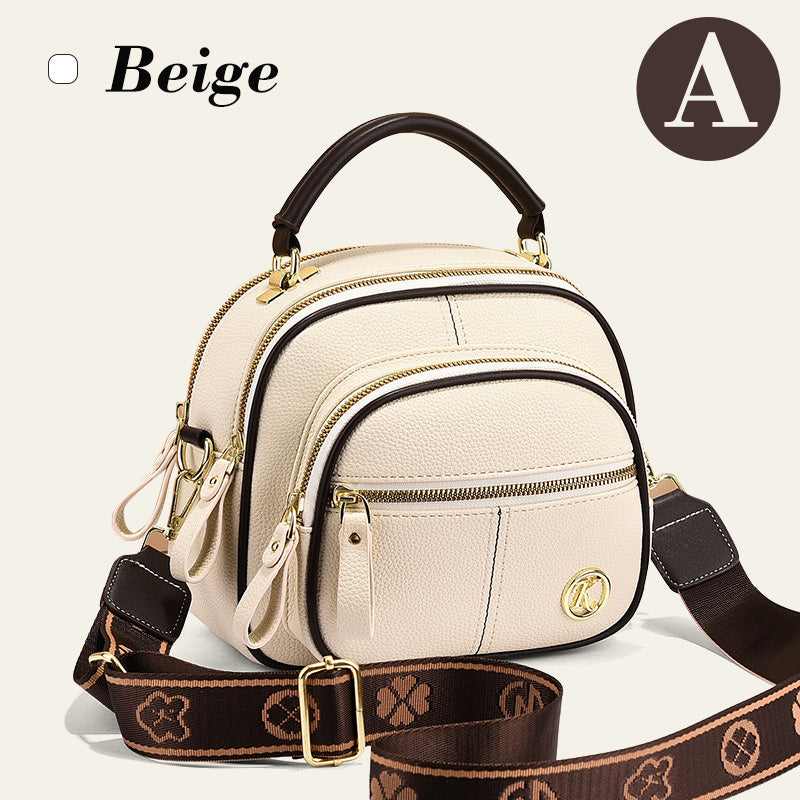 ✨Hot Sale 50% off🎁Classic Multifunctional Compartments Adjustable Wide Shoulder Strap PU Leather Crossbody Bag