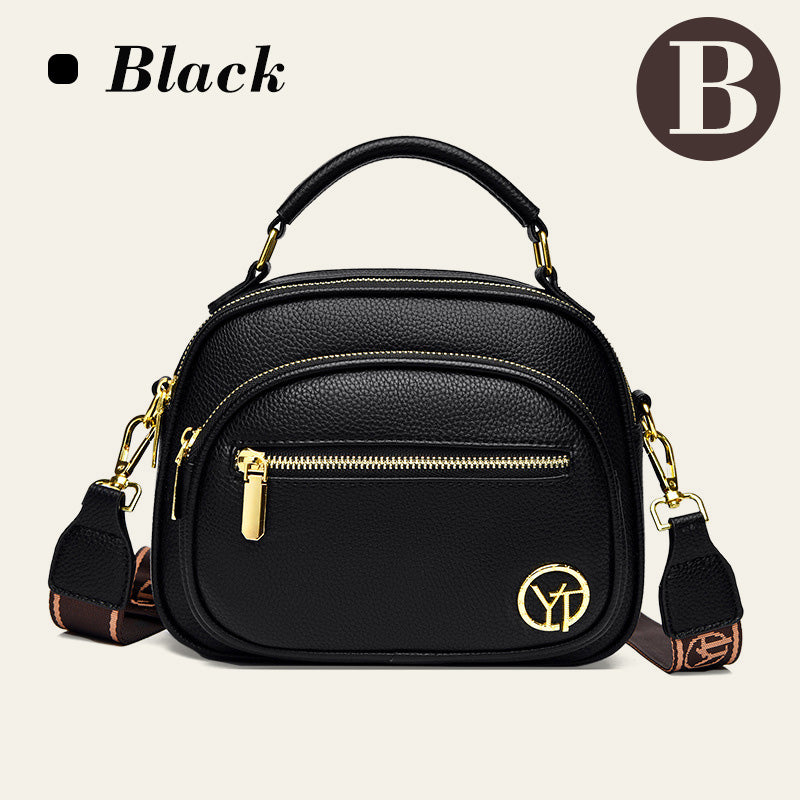 ✨Hot Sale 50% off🎁Classic Multifunctional Compartments Adjustable Wide Shoulder Strap PU Leather Crossbody Bag