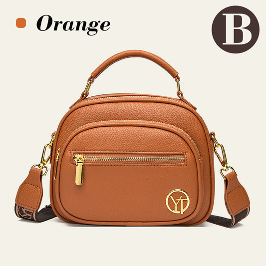 ✨Hot Sale 50% off🎁Classic Multifunctional Compartments Adjustable Wide Shoulder Strap PU Leather Crossbody Bag
