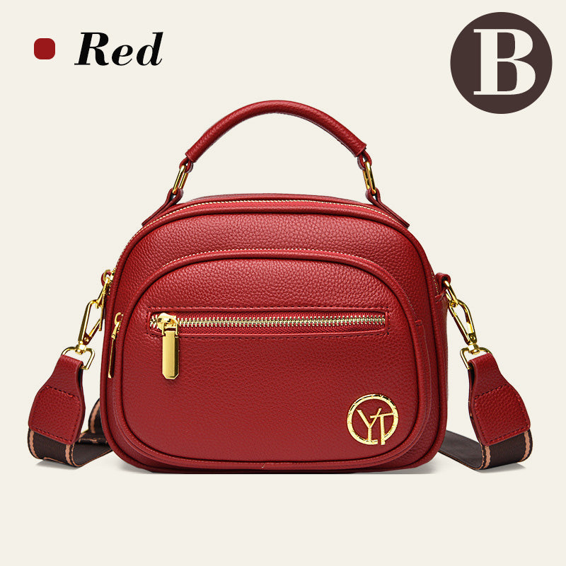 ✨Hot Sale 50% off🎁Classic Multifunctional Compartments Adjustable Wide Shoulder Strap PU Leather Crossbody Bag