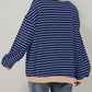 🔥Promotion 49% OFF😲-Women's Oversized Striped Long Sleeve Pullover (Buy 2 Free Shipping)