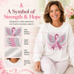 🎀Breast Cancer Awareness Angel Wings Pink Ribbon Sweatshirt – Support, Strength & Hope