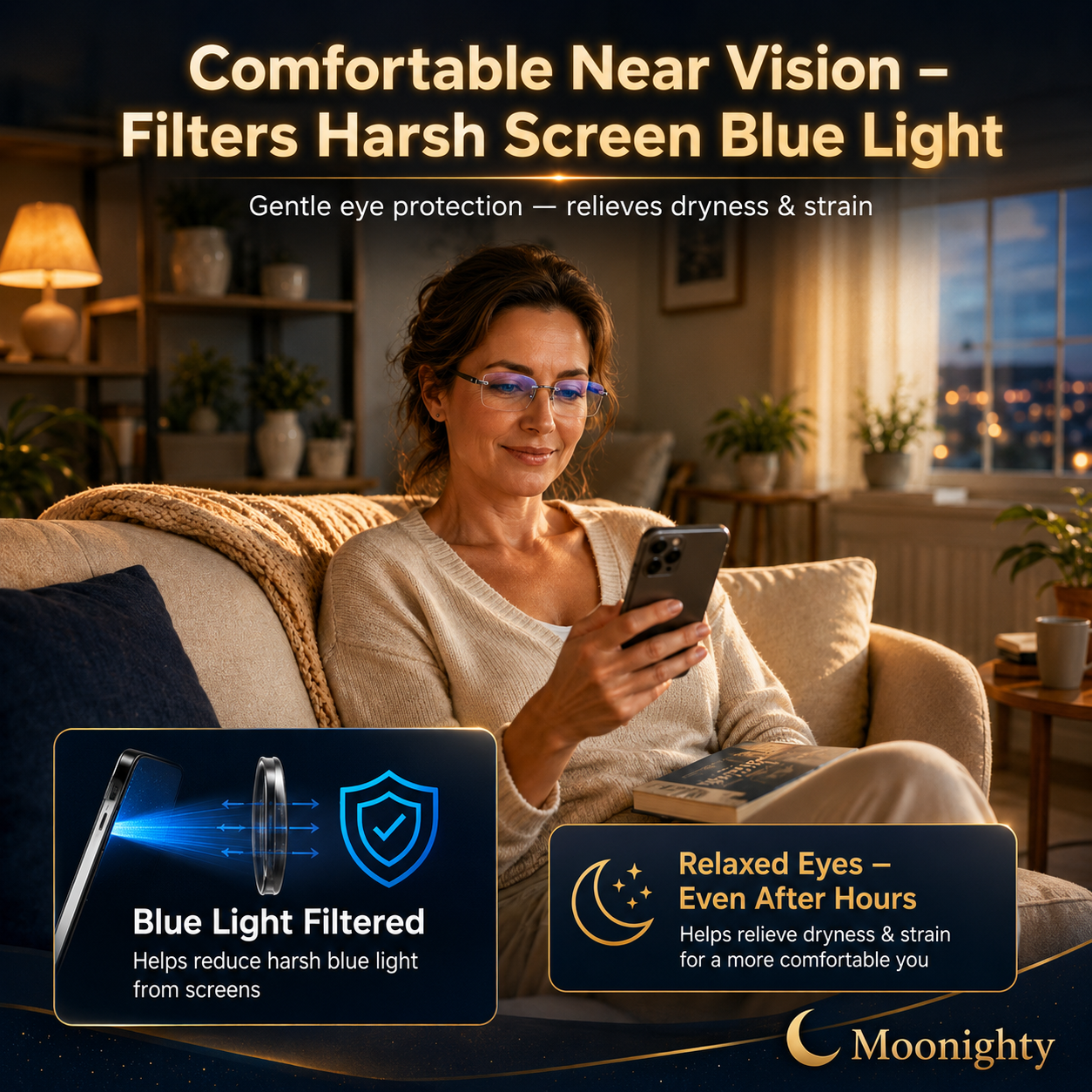 😍Buy 1 Get 1 Free - Just ￡8.99👓 Crystal Clear Reading Glasses – Lightweight Frameless Design with Premium Diamond-Cut Finish ✨