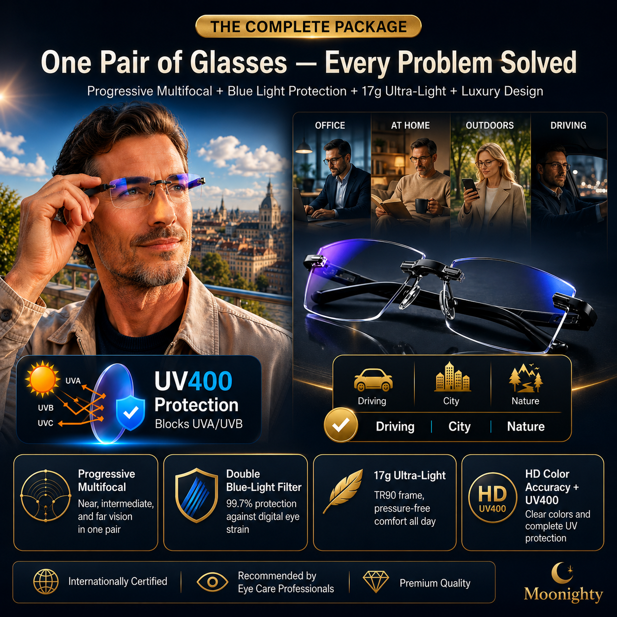😍Buy 1 Get 1 Free - Just ￡8.99👓 Crystal Clear Reading Glasses – Lightweight Frameless Design with Premium Diamond-Cut Finish ✨