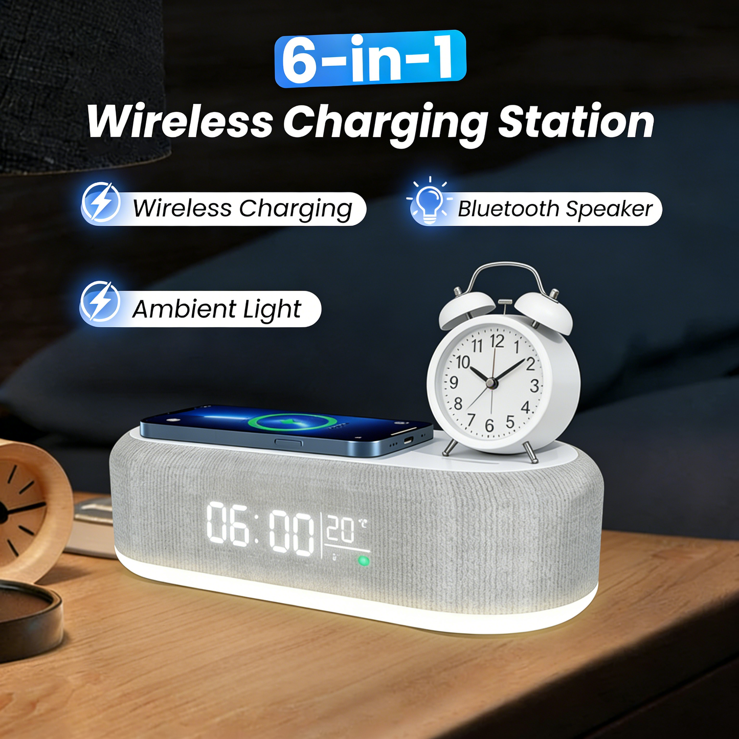 🔥Hot Sale Offers-6-in-1 Wireless Charging Station