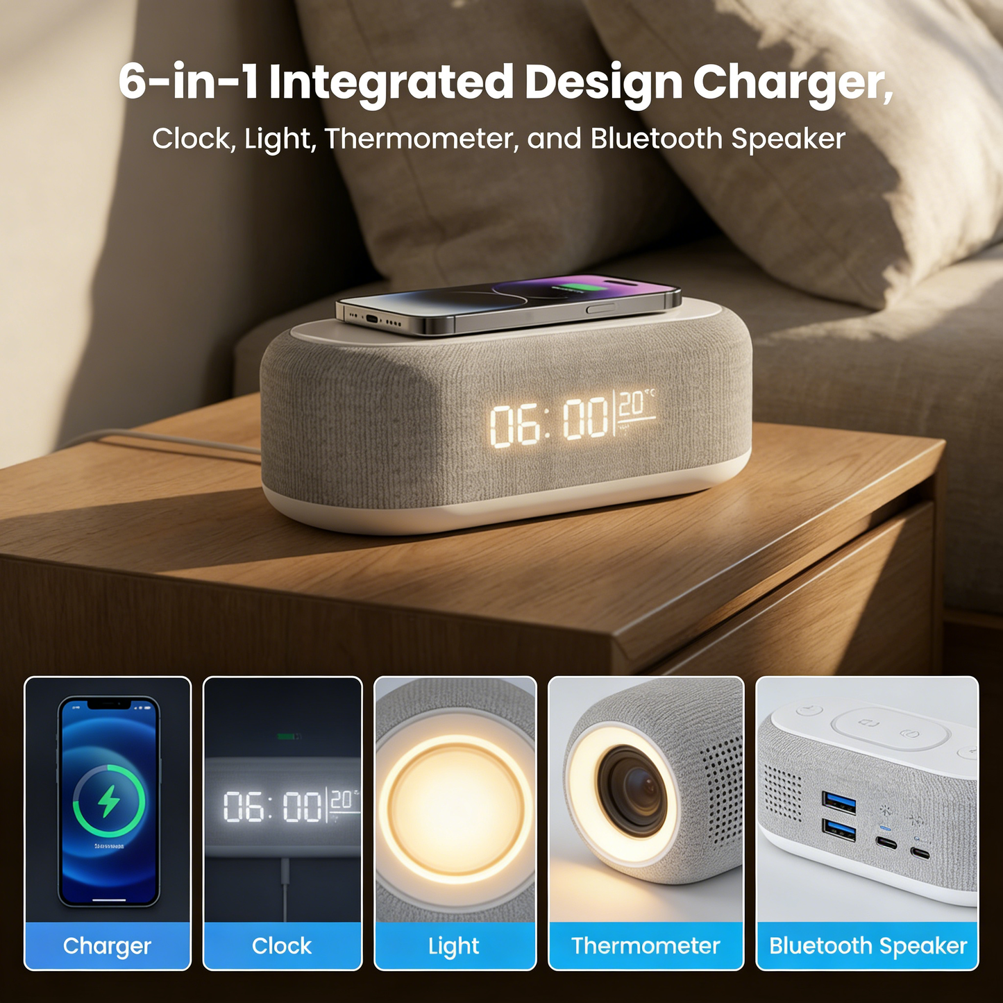 🔥Hot Sale Offers-6-in-1 Wireless Charging Station