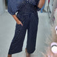 🔥Free Shipping - 50% OFF🔥 Polka Dot Printed Elastic Waist Jumpsuit