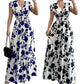 ✨Limited-time 50% Off ✨ Floral V-Neck Smocked Waist Maxi Dress🌸 Effortless Elegance 🌼