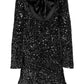 Limited time 50% off🎀Dance All Night Sequin Back Tie Up Bow Loose Mini Cutee Dress🎀