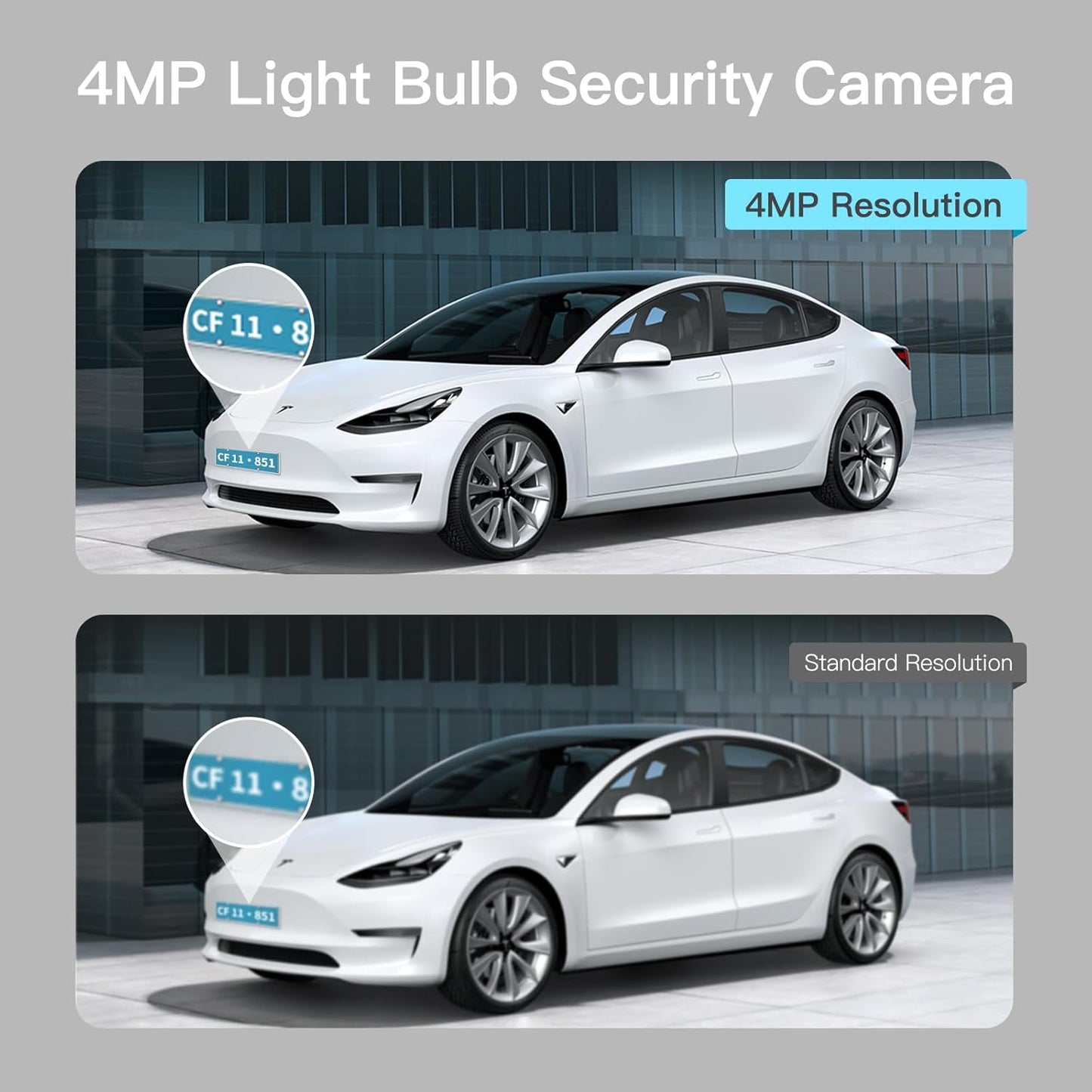 🔥Completely upgraded✨4MP Light Bulb Security Camera 5G&2.4GHz Wireless Outdoor Indoor Camera with Night Vision