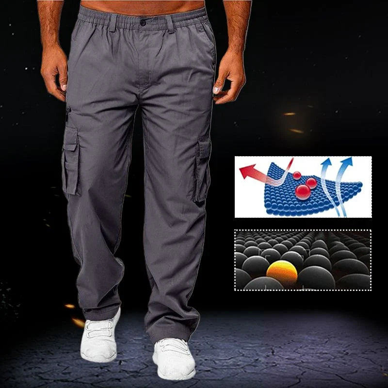 👖 59% OFF NOW! 🧵 Men's Multi-Pocket Relaxed Fit Cargo Pants – Durable & breathable – Perfect for work, hiking or everyday wear – practical and comfortable 🌿✨