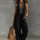 🔥 Hot Sale 50% OFF🔥Women's Sleeveless V-Neck Wide-Leg Jumpsuit
