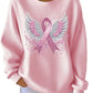 🎀Breast Cancer Awareness Angel Wings Pink Ribbon Sweatshirt – Support, Strength & Hope