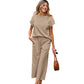 🎉Summer Fashion-50% Off⌛Women's Casual Pullover Tops & Wide Leg Pants Set
