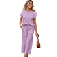 🎉Summer Fashion-50% Off⌛Women's Casual Pullover Tops & Wide Leg Pants Set