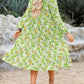 🌸Spring Specials💐 Women's Long Sleeve V Neck Bohemian Midi Dress