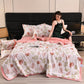🔥Summer Limited Sale🌸Cooling Breathable Floral Bed Sheet (4-Piece Set)