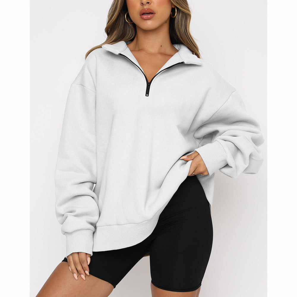 Women's Half Zip Pullover Long Sleeve Sweatshirts