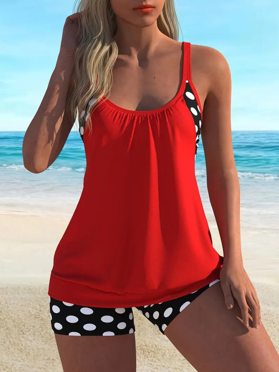 ⏰🔥LIMITED TIME 50% OFF! 👙 Women’s Polka Dot Two-Piece Swimsuit – Flattering Fit & Chic Summer Style 🌊✨