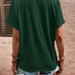 Women's Dailywear Casual Button Pullover V-Neck Short Sleeve Shirt