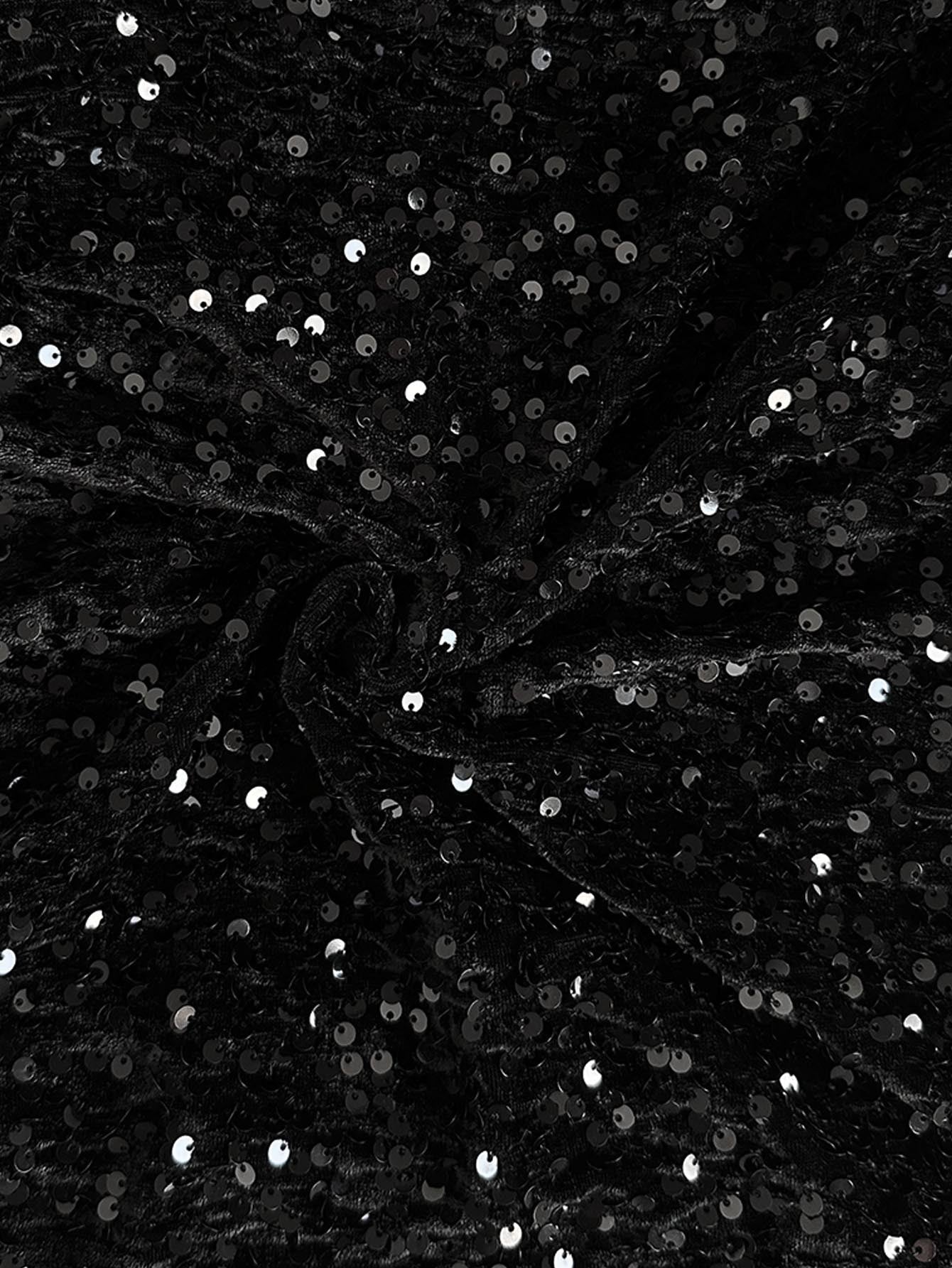 ⏰LAST DAY SALE 50% OFF🥰Women's Sequin Sparkle Wide Leg Pants with Elastic Waistband