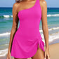 ⛱️Last Day Sale 49% OFF🔥One Shoulder Skirted One Piece Swimsuit