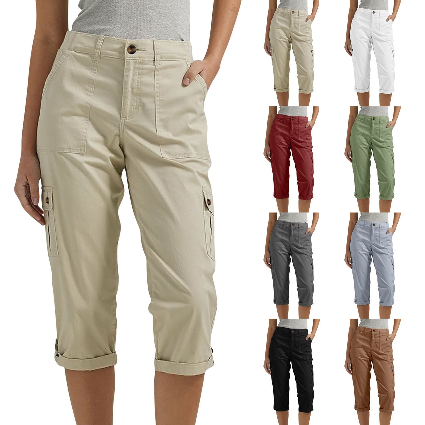 ⏳Time-Limited Special⏰Women's High Elasticity Multi-pocket Casual Shorts