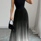 ⏳LAST DAY SALE 50% OFF💕 Ombre Pleated Sleeveless Mock Neck Maxi Dress