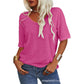 💖2025 Summer Sale 49% OFF💥Women's Solid Color V-Neck T-shirt
