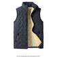 💖HOT SALE 70% OFF✨️❄️Unisex Winter Warm Casual Sleeveless Quilted Vest With Fleece Lining