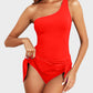 ⛱️Last Day Sale 49% OFF🔥One Shoulder Skirted One Piece Swimsuit