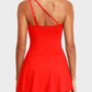 ⛱️Last Day Sale 49% OFF🔥One Shoulder Skirted One Piece Swimsuit