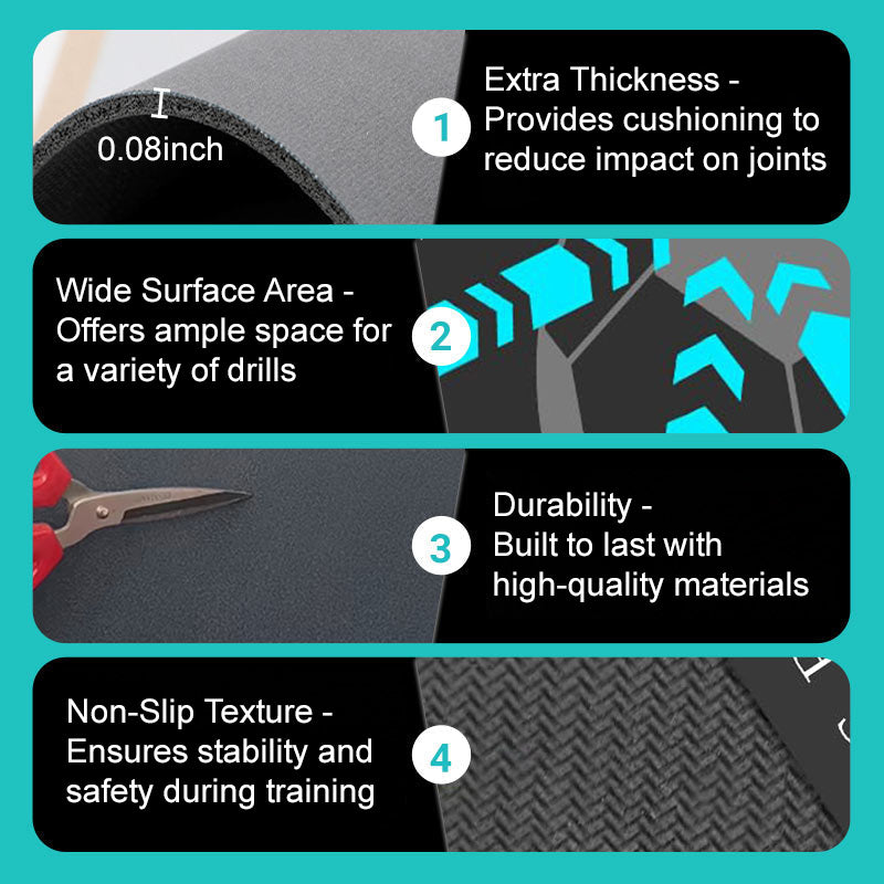 ⚽ 50% OFF NOW! 🔥 Non-Slip Football Training Mat - Durable & Portable, Perfect for Footwork Drills Anywhere ✨