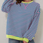 🔥Promotion 49% OFF😲-Women's Oversized Striped Long Sleeve Pullover (Buy 2 Free Shipping)