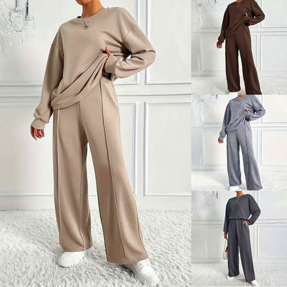 🔥Limited-time offer-Women's Cozy Long-Sleeve Top & Pants Set