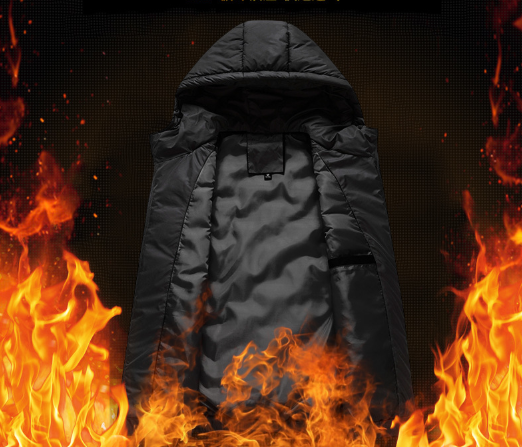 🧥 Men’s Slim-Fit Hooded Waistcoat - Sleeveless Front-Zip Gilet, Cozy