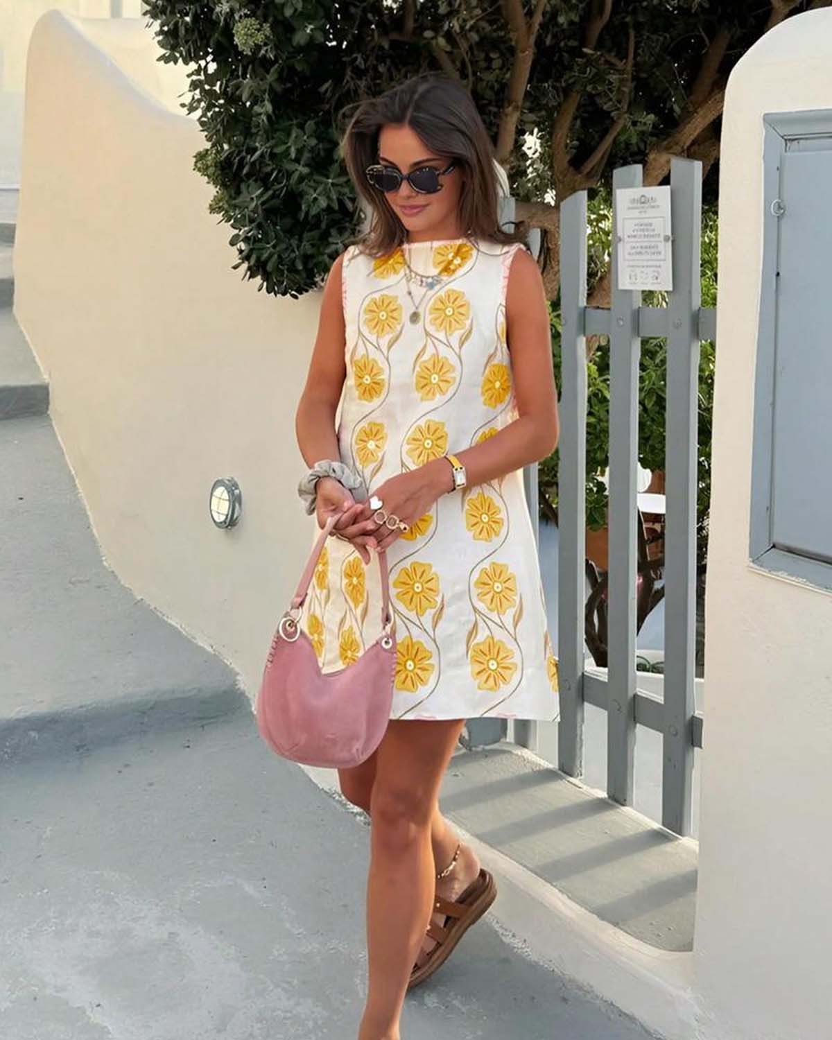 💜 LAST DAY PROMOTION - 50%OFF 💜Women's Casual Sleeveless Floral Print Dress