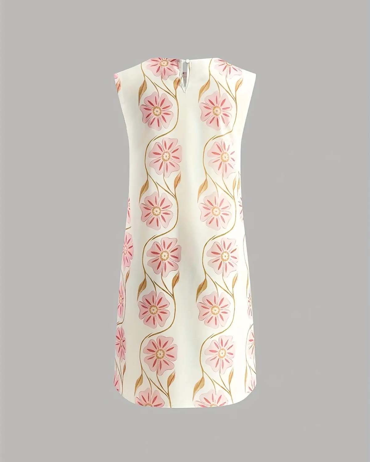 💜 LAST DAY PROMOTION - 50%OFF 💜Women's Casual Sleeveless Floral Print Dress