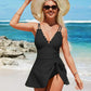 🎁Last Day Promotion 60% OFF🔥🌟Deep V Knot Detail Skirted Swimsuit