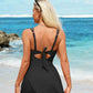 🎁Last Day Promotion 60% OFF🔥🌟Deep V Knot Detail Skirted Swimsuit