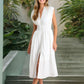 💃Hot Sale 50%⏰Women's Elegant V-Neck Split Maxi Dress👗